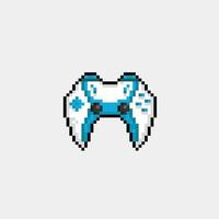 game stick controller in pixel art style vector