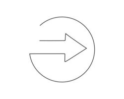Hand drawing single one line of direction board on white background. vector
