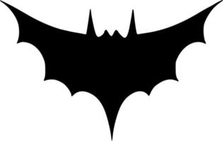 vector illustration of evil bat shape