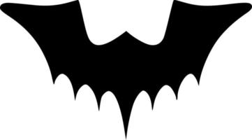 vector illustration of evil bat shape