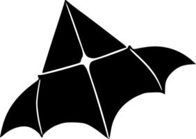 vector illustration of evil bat shape