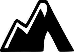 vector illustration of mountain icon