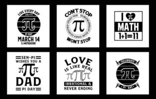 vector matemáticas es un pedazo de Pi camiseta diseño