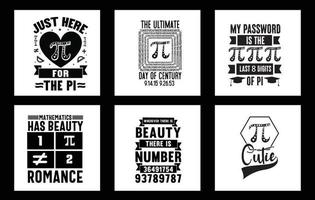 vector matemáticas es un pedazo de Pi camiseta diseño