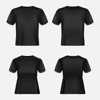 Black T-Shirt Template vector