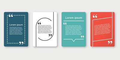 Quote frame blank template icon in flat style. Empty speech bubble vector illustration on isolated background. Textbox sign business concept.