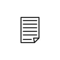 Notes icon with outline style vector