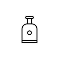 perfume icono con contorno estilo vector