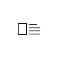 Setting icon with outline style vector