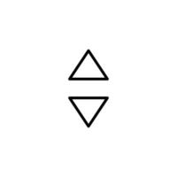 Navigation icon with outline style vector