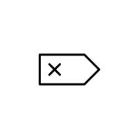 Navigation icon with outline style vector