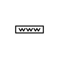 Web icon with outline style vector