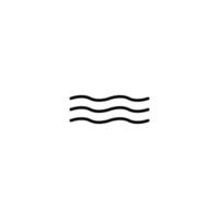 Water icon with outline style vector