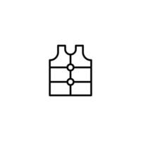 Float icon with outline style vector