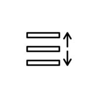 Triple layer icon with outline style vector