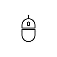 Mouse icon with outline style vector