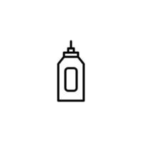 Bottle icon with outline style vector