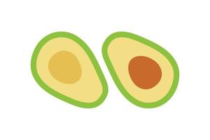 Avocado Illustration Icon vector