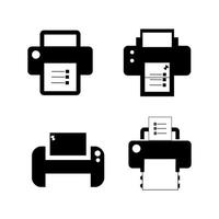 Printer Icon Vector Design Template. Print paper or document sign. Home printer icon. Flat illustration of home printer vector icon for web design