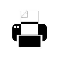 Printer Icon Vector Design Template. Print paper or document sign. Home printer icon. Flat illustration of home printer vector icon for web design