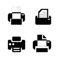 impresora icono vector diseño modelo. impresión papel o documento signo. hogar impresora icono. plano ilustración de hogar impresora vector icono para web diseño