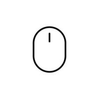 Mouse icon with outline style vector