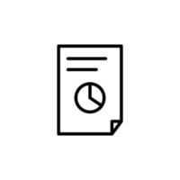 Data icon with outline style vector