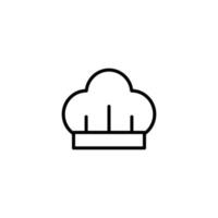 Chef icon with outline style vector