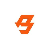 Abstract modern letter B logo icon design concept vector