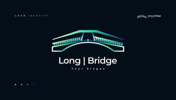 Bridge Logo Design Template with Modern Concept vector