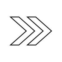 arrow icon outline vector, simple black and white arrow icon, left arrow, right arrow, next, up, down, vector