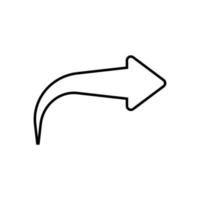 arrow icon outline vector, simple black and white arrow icon, left arrow, right arrow, next, up, down, vector