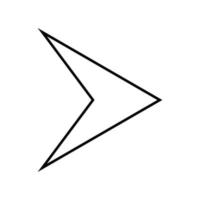 arrow icon outline vector, simple black and white arrow icon, left arrow, right arrow, next, up, down, vector