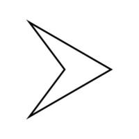 arrow icon outline vector, simple black and white arrow icon, left arrow, right arrow, next, up, down, vector