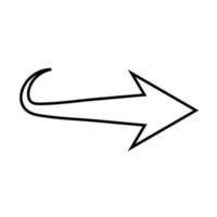 arrow icon outline vector, simple black and white arrow icon, left arrow, right arrow, next, up, down, vector