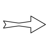 arrow icon outline vector, simple black and white arrow icon, left arrow, right arrow, next, up, down, vector