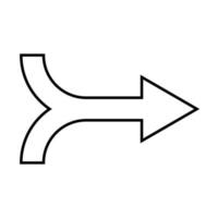 arrow icon outline vector, simple black and white arrow icon, left arrow, right arrow, next, up, down, vector