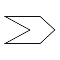 arrow icon outline vector, simple black and white arrow icon, left arrow, right arrow, next, up, down, vector