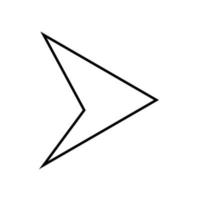 arrow icon outline vector, simple black and white arrow icon, left arrow, right arrow, next, up, down, vector