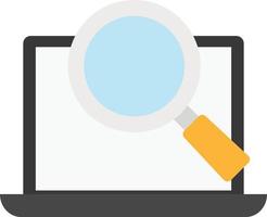 search magnify laptop vector
