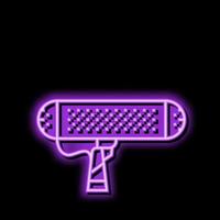 broadcast mic microphone neon glow icon illustration vector