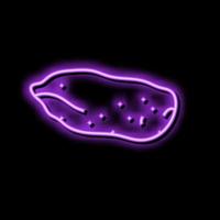 sweet food potato neon glow icon illustration vector