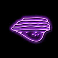 meshima mushroom neon glow icon illustration vector