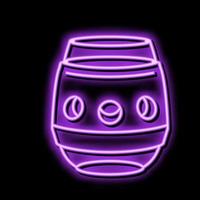 cup wine glass neon glow icon illustration vector