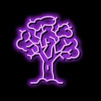 tree winter neon glow icon illustration vector