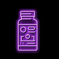 extract blueberry neon glow icon illustration vector