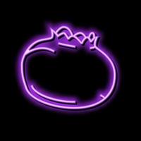 ripe blueberries neon glow icon illustration vector