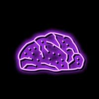 rose quartz stone rock neon glow icon illustration vector