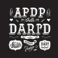 viraltrend Happy fathers day set Vector typography