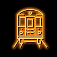 subway new york neon glow icon illustration vector